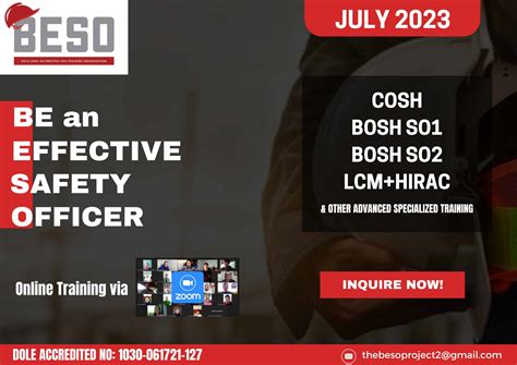 BESO Safety Trainings and Consultancy Services .